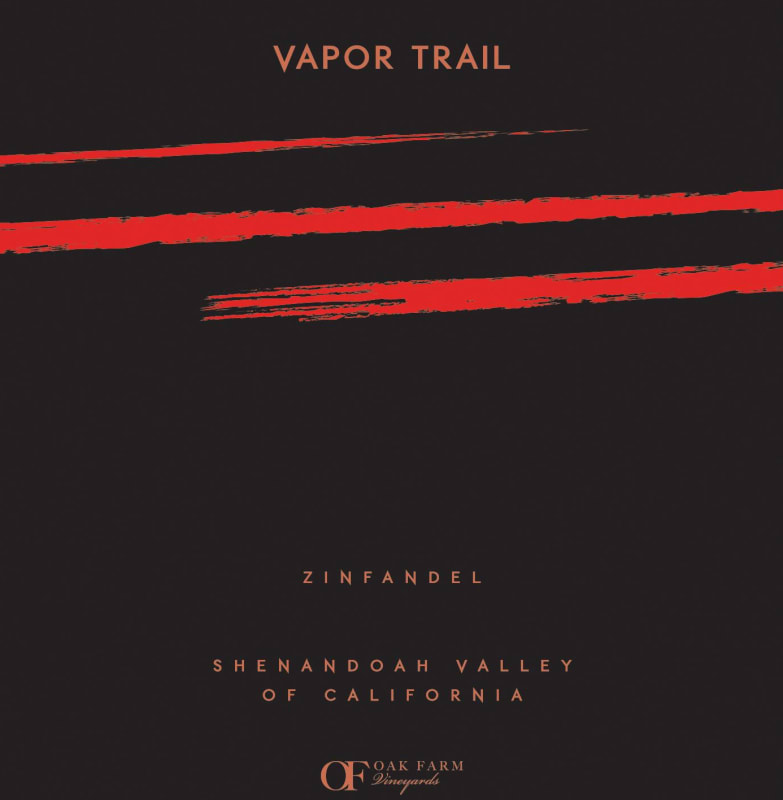 Oak Farm Vapor Trail Zinfandel 2016 Front Label