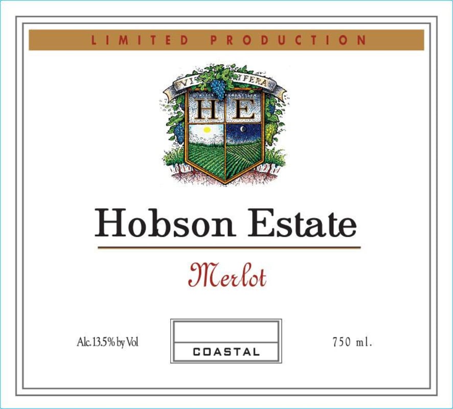Hobson Estate 2014 Front Label