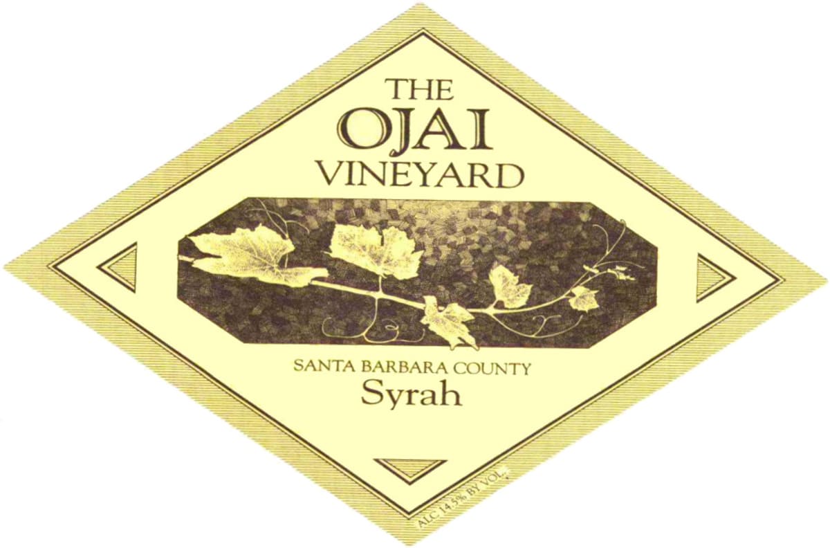 Ojai Santa Barbara Syrah 2007 Front Label