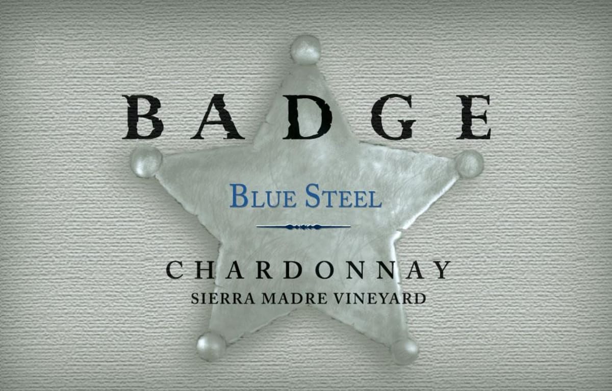 Curran Badge Blue Steel Chardonnay 2014 Front Label