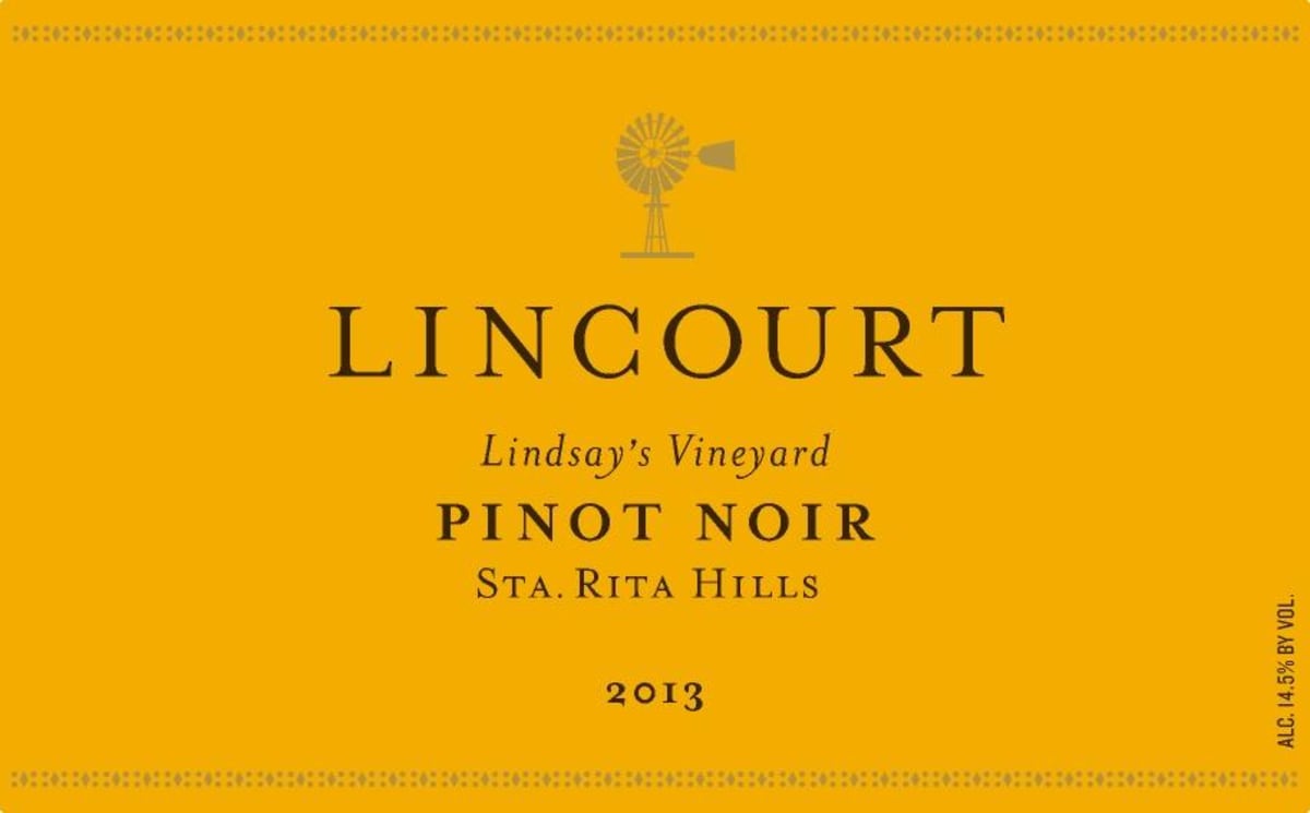 Lincourt Lindsay's Pinot Noir 2013 Front Label