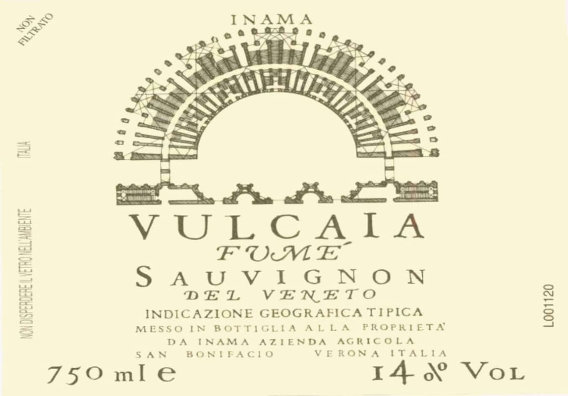 Inama Vulcaia Fume Sauvignon Blanc 2013 Front Label