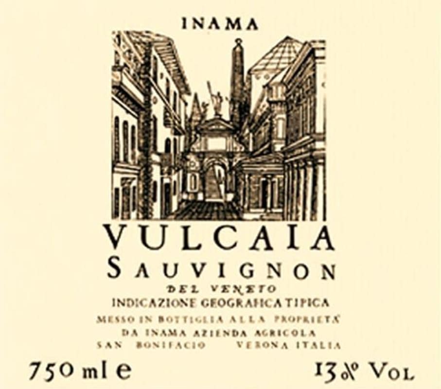 Inama Vulcaia Sauvignon Blanc 2012 Front Label