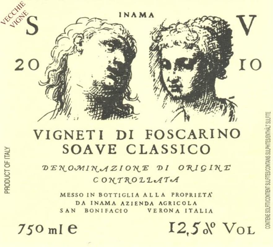 Inama Soave Classico Vigneti di Foscarino 2010 Front Label