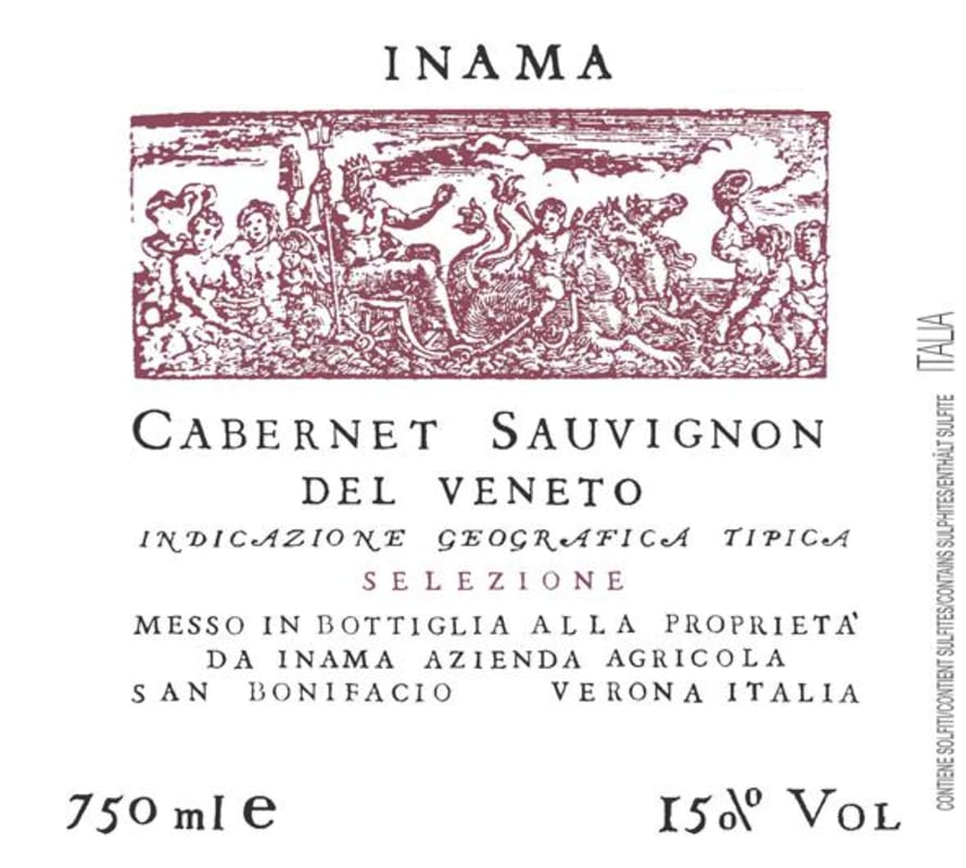 Inama Veneto Selezione del Cabernet Sauvignon 2009 Front Label