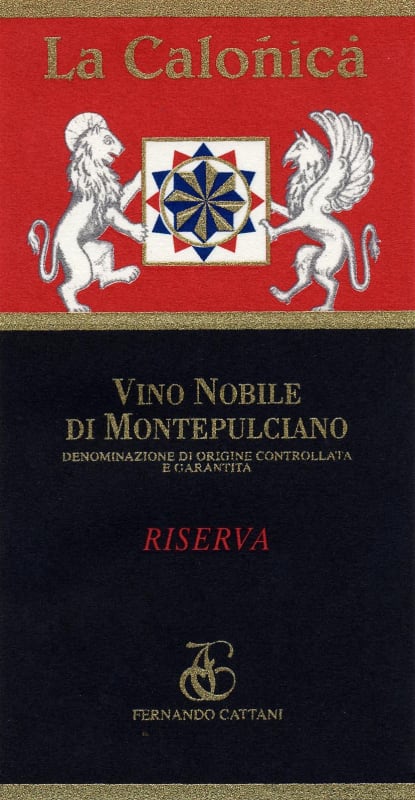 La Calonica Vino Nobile di Montepulciano Riserva 2000 Front Label