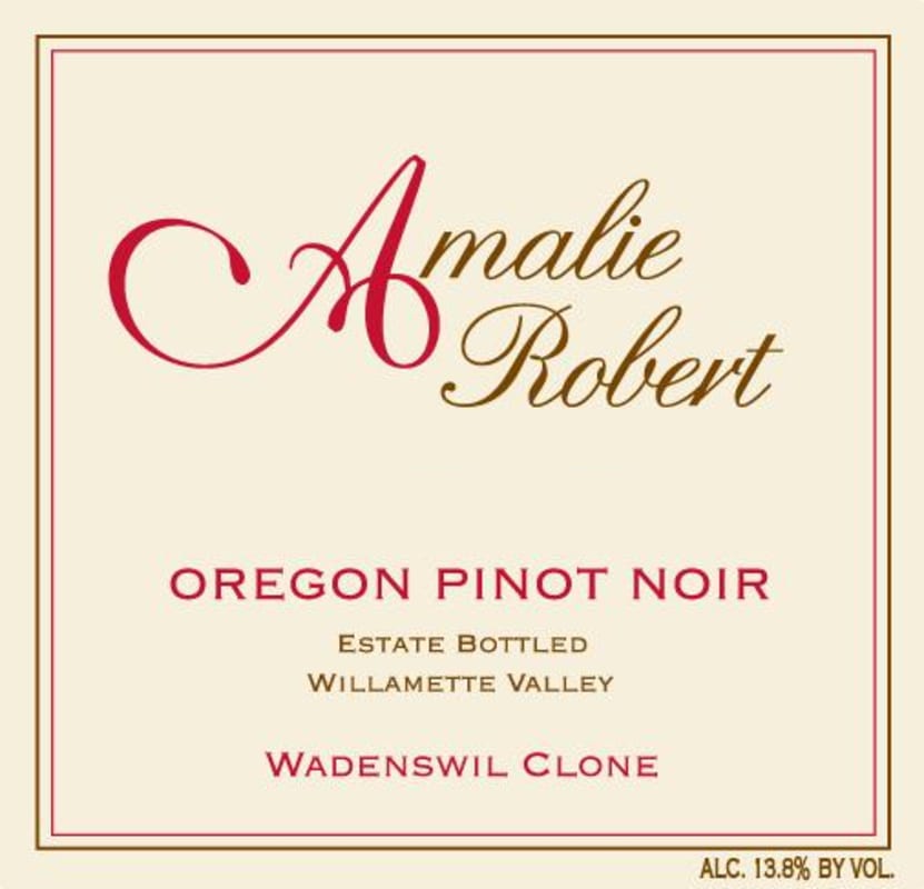 Amalie Robert Wadenswil Clone Pinot Noir 2010 Front Label