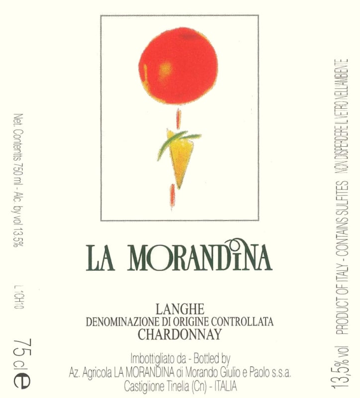 La Morandina Langhe Chardonnay 2014 Front Label