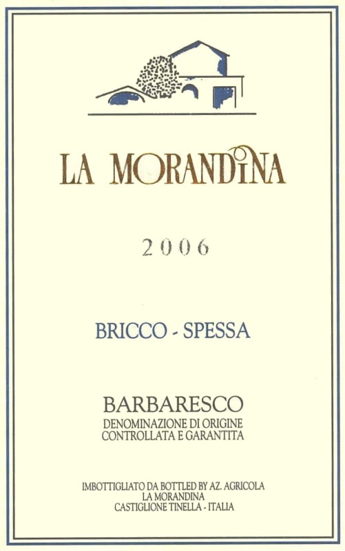 La Morandina Barbaresco Bricco Spessa 2006 Front Label