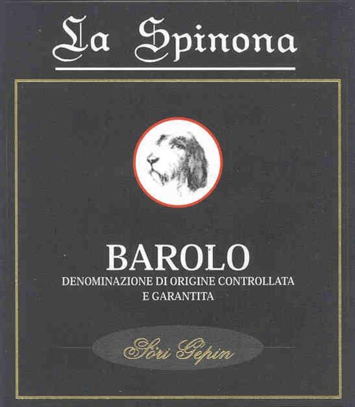 La Spinona Sori Gepin Barolo 2007 Front Label
