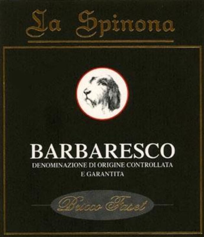 La Spinona Bricco Faset Barbaresco 2008 Front Label