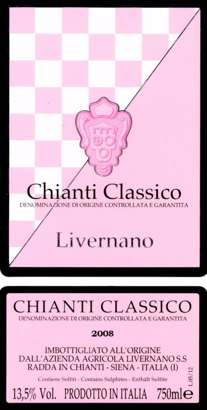 Livernano Chianti Classico 2008 Front Label