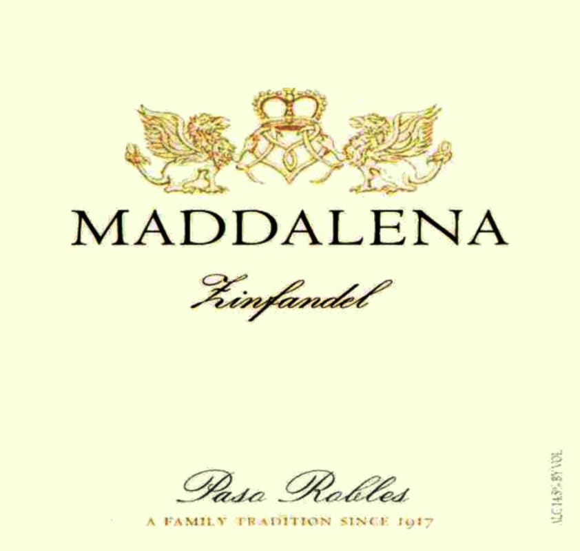 Maddalena Zinfandel 2011 Front Label