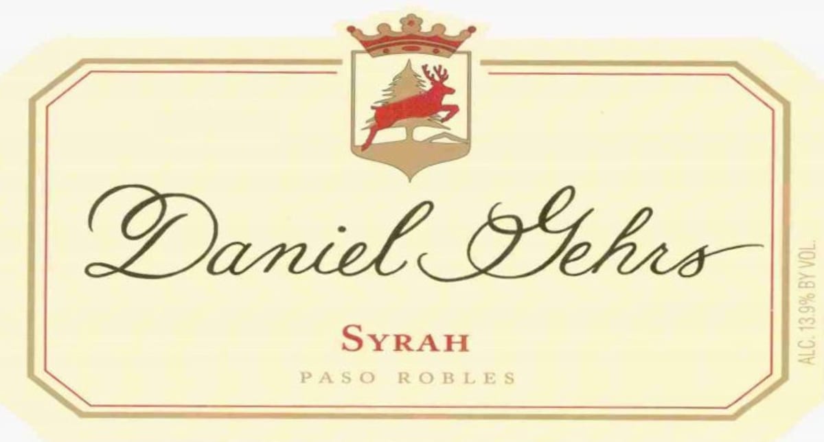 Daniel Gehrs Paso Robles Syrah 2005 Front Label