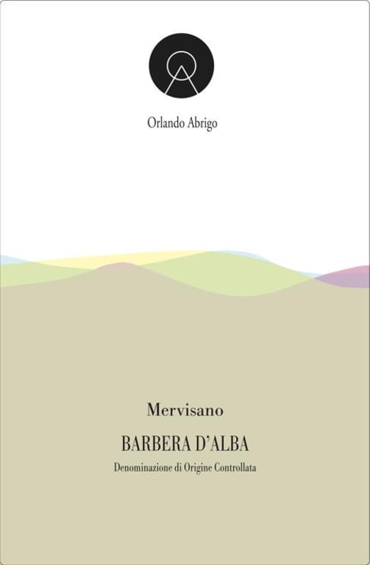 Orlando Abrigo Mervisano Barbera d'Alba 2010 Front Label