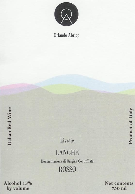Orlando Abrigo Livraie Rosso 2004 Front Label