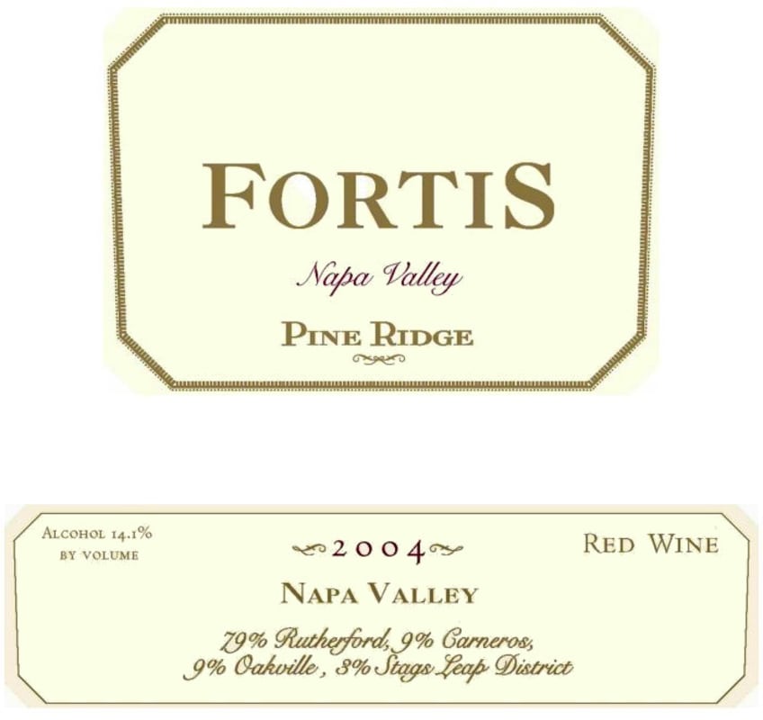 Forefront by Pine Ridge Fortis 2004 Front Label