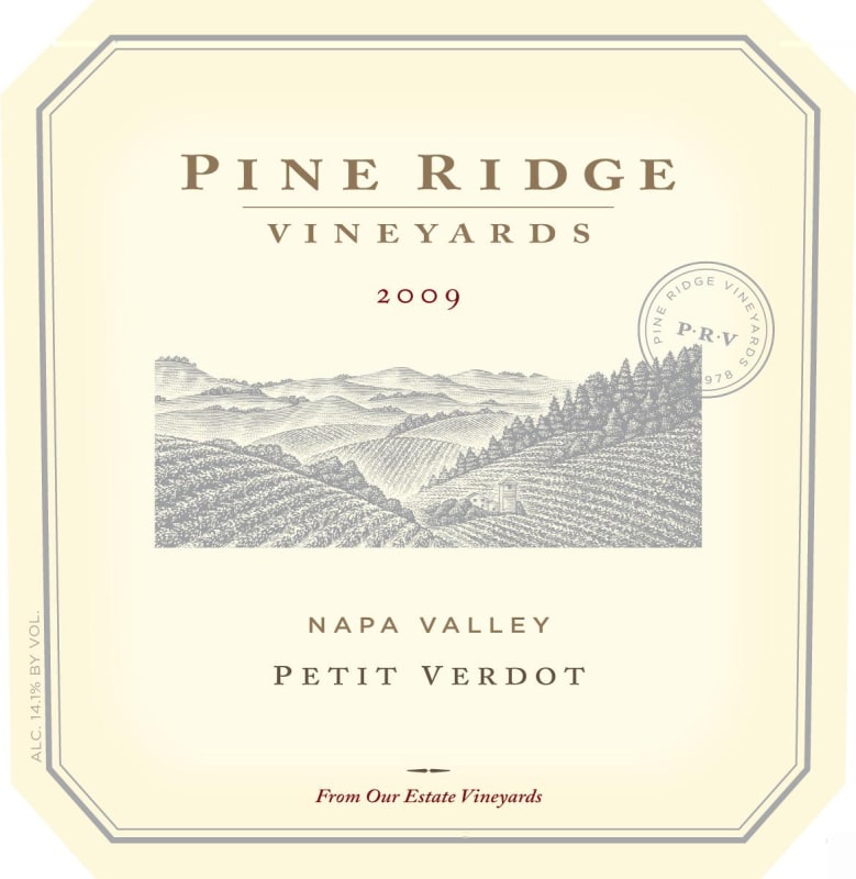 Pine Ridge Petit Verdot 2009 Front Label