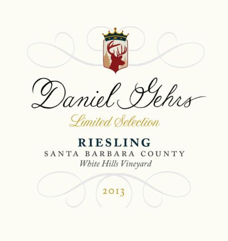 Daniel Gehrs Limited Selection Riesling 2013 Front Label