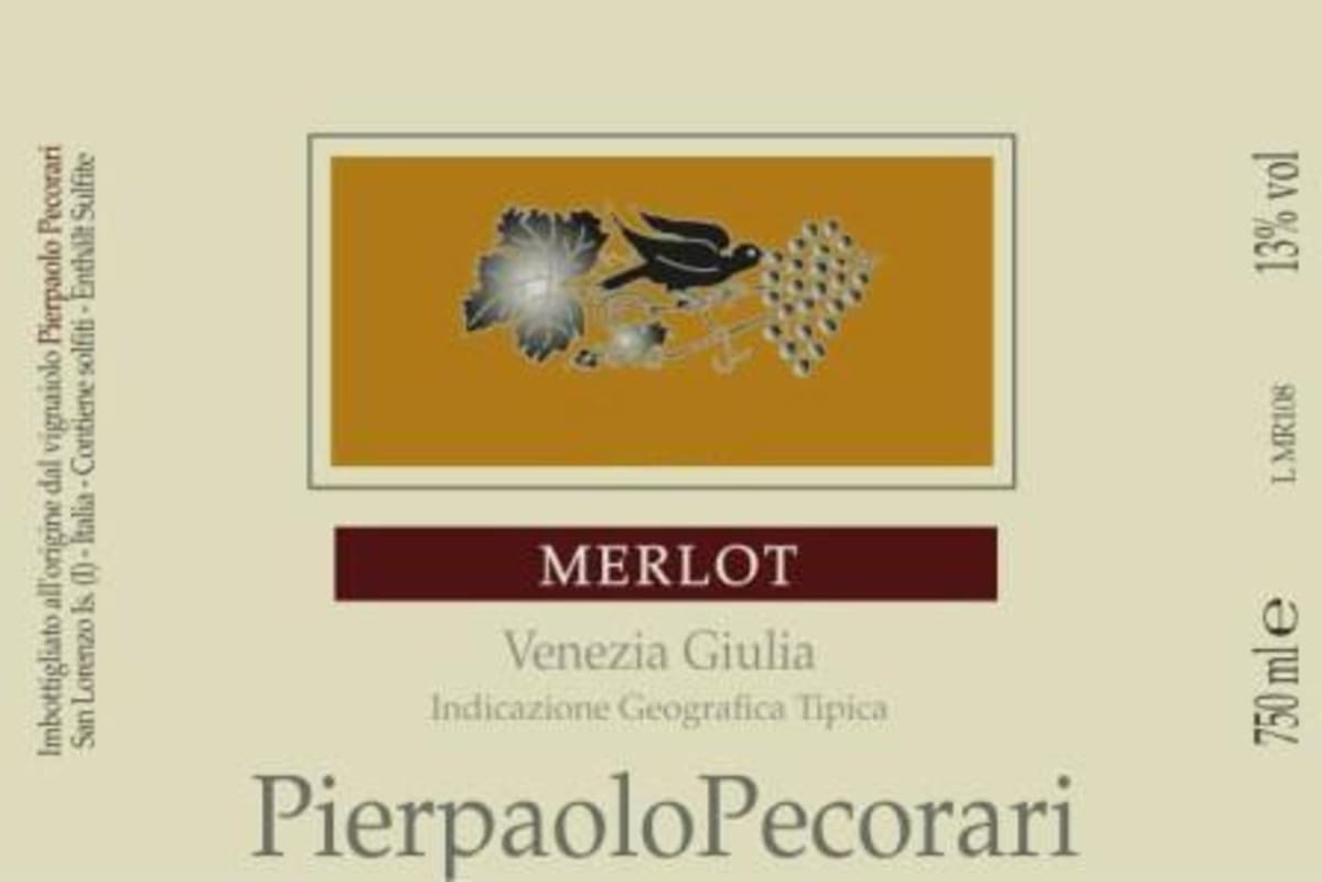 Pierpaolo Pecorari Merlot 2014 Front Label