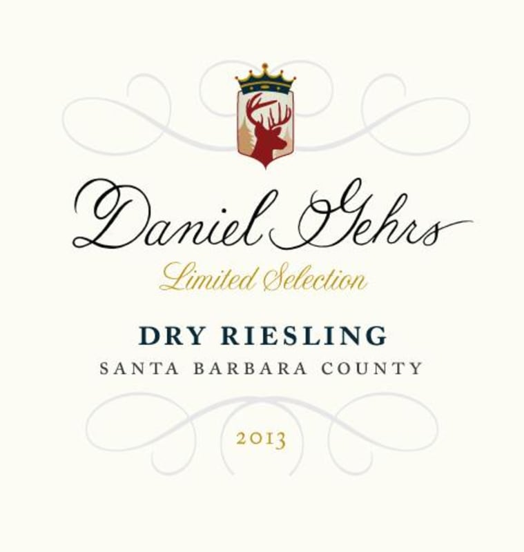 Daniel Gehrs Limited Selection Dry Riesling 2013 Front Label