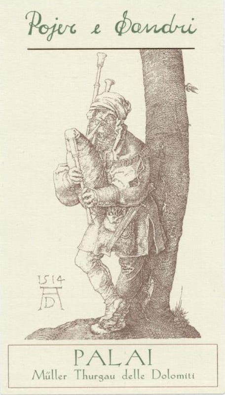 Pojer & Sandri Palai Dolomite Muller-Thurgau 2012 Front Label