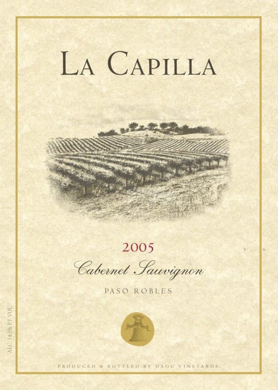 DAOU La Capilla Cabernet Sauvignon 2005 Front Label