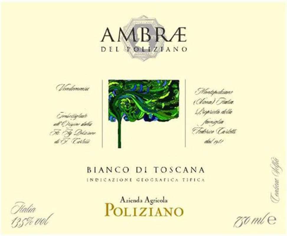 Poliziano Ambrae Bianco di Toscana 2013 Front Label