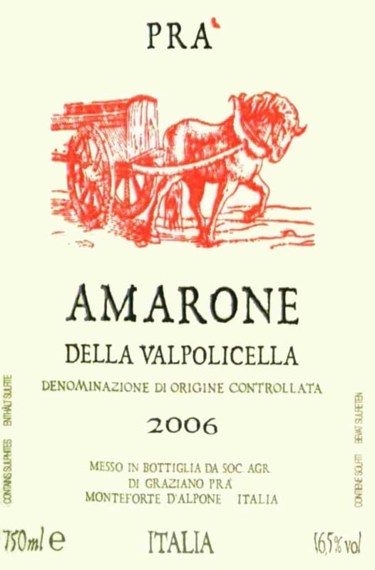 Pra Amarone della Valpolicella 2006 Front Label