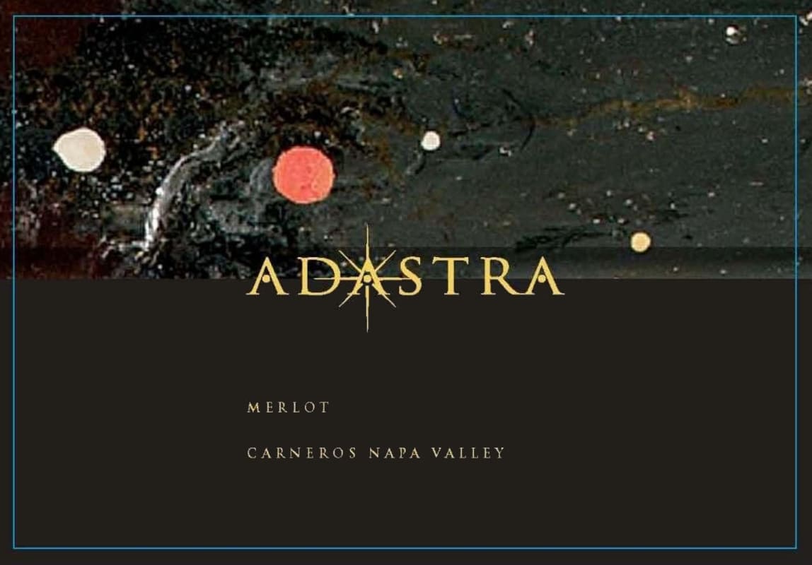 Adastra Vineyards Carneros Merlot 2014 Front Label