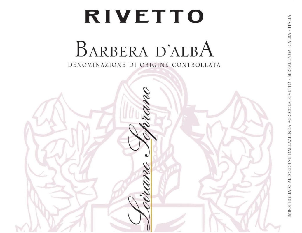 Rivetto Lirano Soprano Barbera D'Asti 2009 Front Label