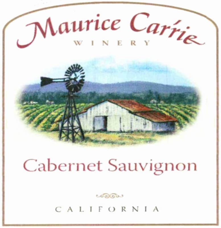 Maurice Carrie Winery Cabernet Sauvignon 2011 Front Label