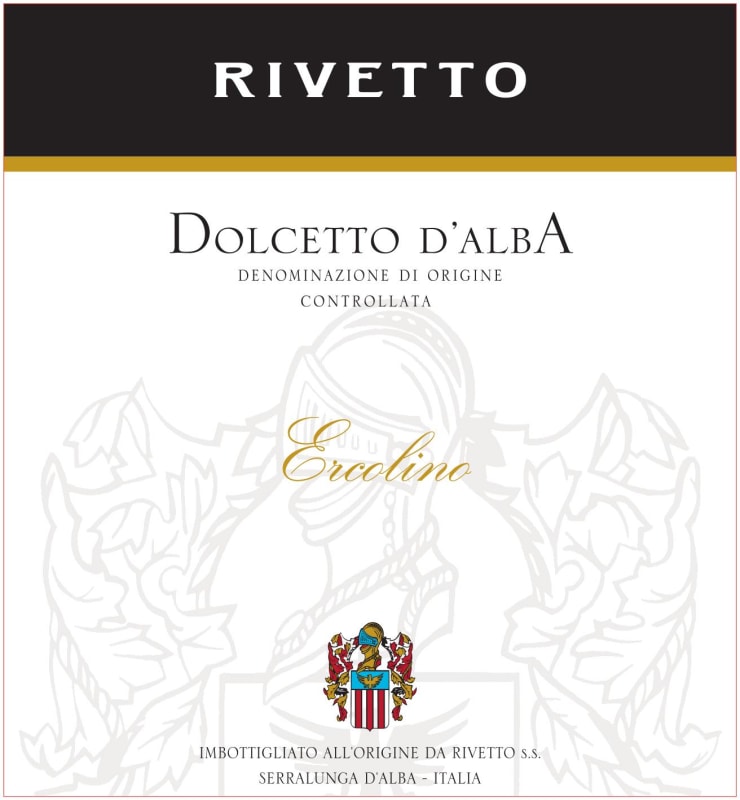 Rivetto Ercolino Dolcetto d'Alba 2013 Front Label