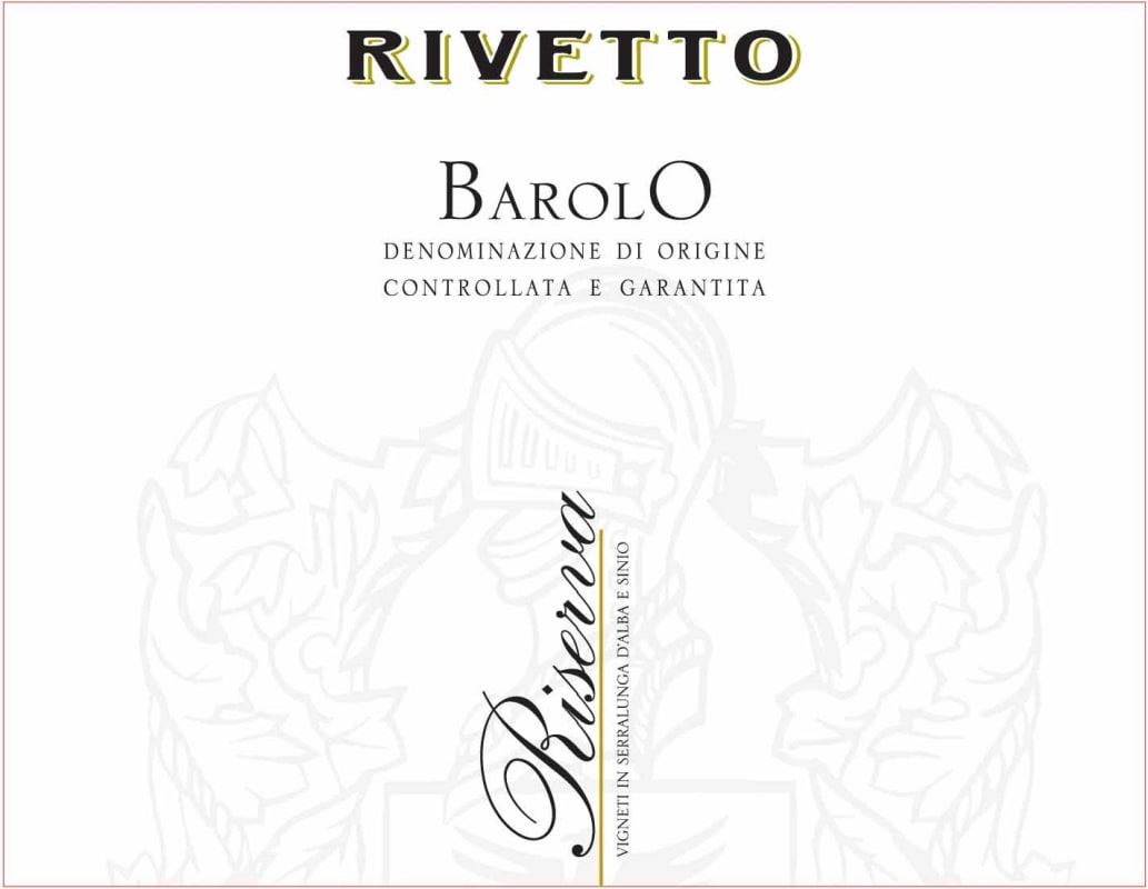 Rivetto Riserva Barolo 2005 Front Label
