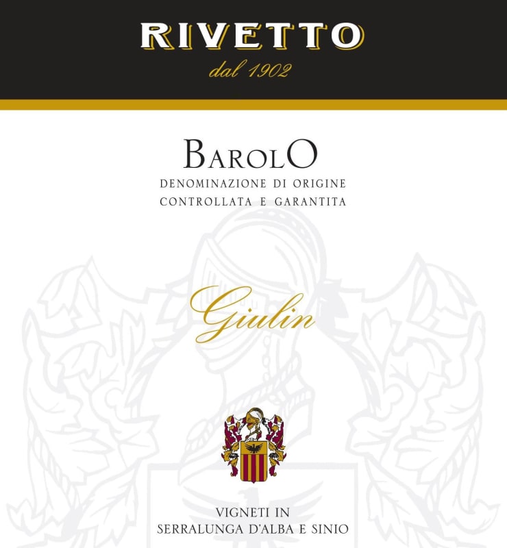 Rivetto Giulin Barolo 2005 Front Label
