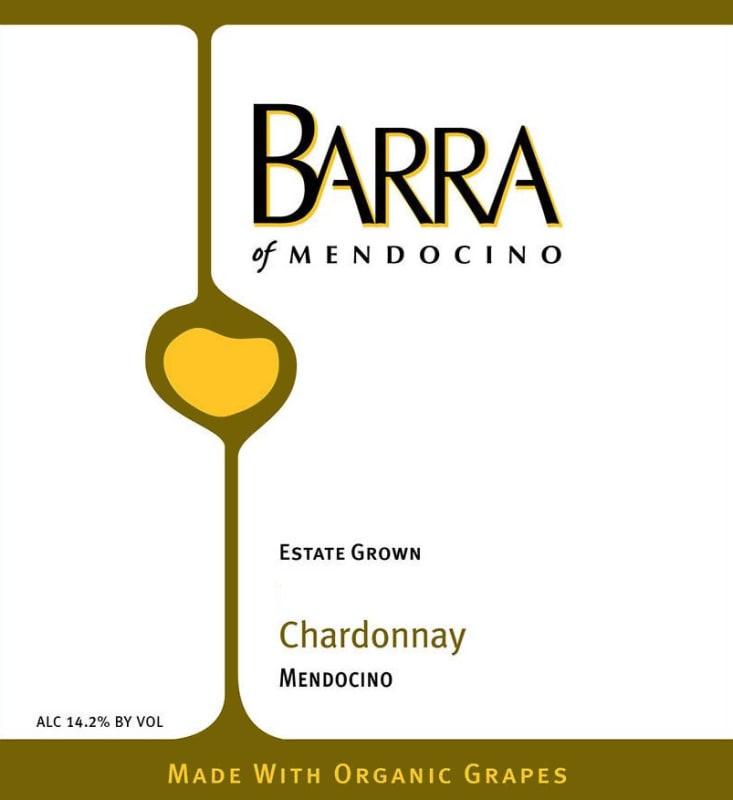 Barra of Mendocino Chardonnay 2016 Front Label