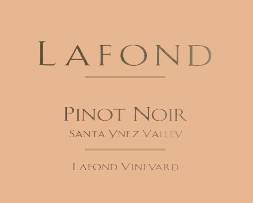 Lafond Lafond Vineyard Pinot Noir 2007 Front Label