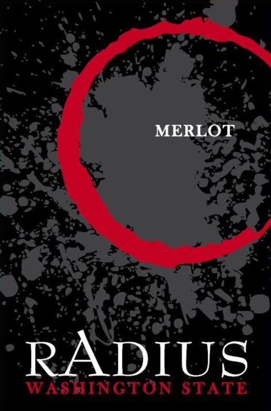 Radius Merlot 2016 Front Label