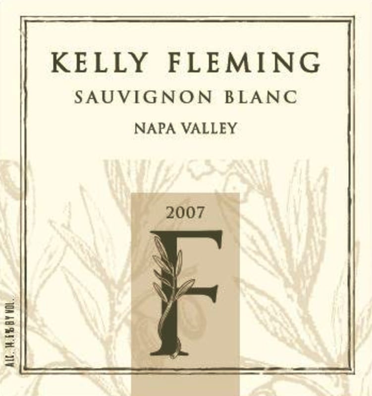Kelly Fleming Wine Sauvignon Blanc 2007 Front Label