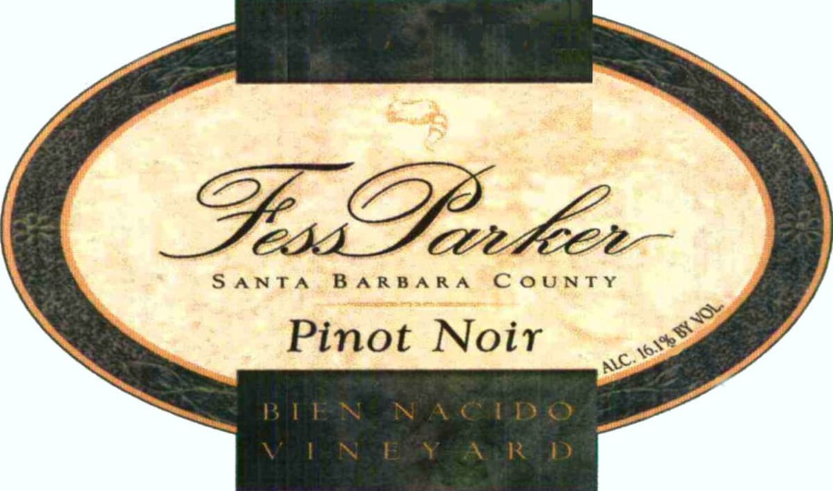 Fess Parker Bien Nacido Vineyard Pinot Noir 2005 Front Label
