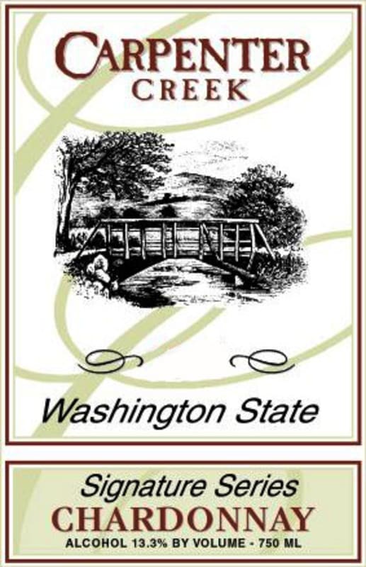Carpenter Creek Winery Signature Series Chardonnay 2015 Front Label