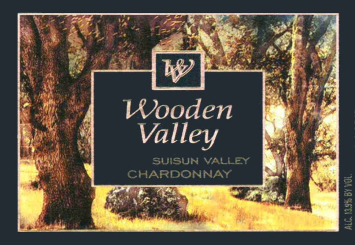 Wooden Valley Winery Chardonnay 2016 Front Label