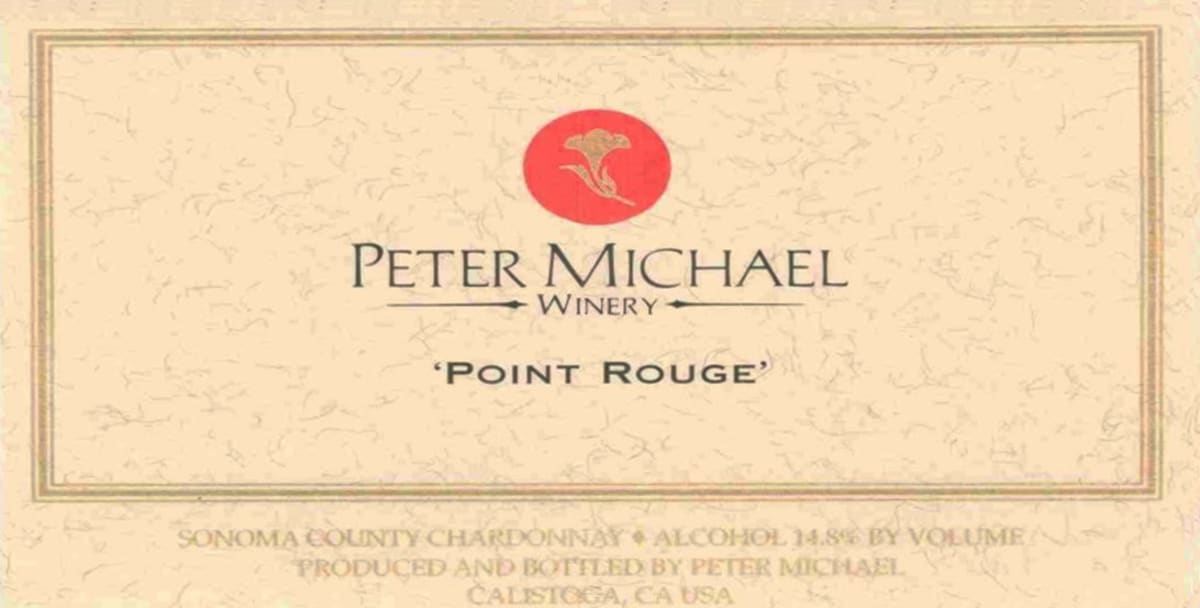 Peter Michael Point Rouge Chardonnay 2002 Front Label