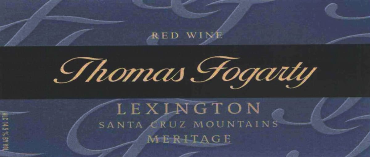 Fogarty Santa Cruz Mountains Lexington Meritage 2004 Front Label