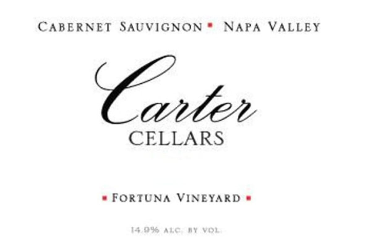 Carter Cellars Fortuna Vineyard Cabernet Sauvignon 2014 Front Label