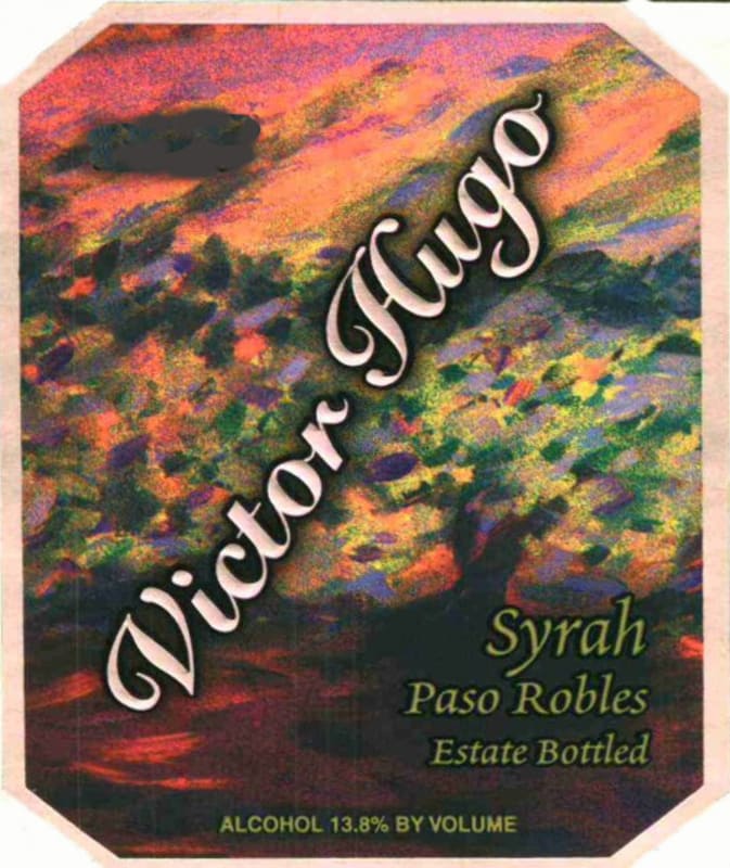 Victor Hugo Winery Syrah 2007 Front Label