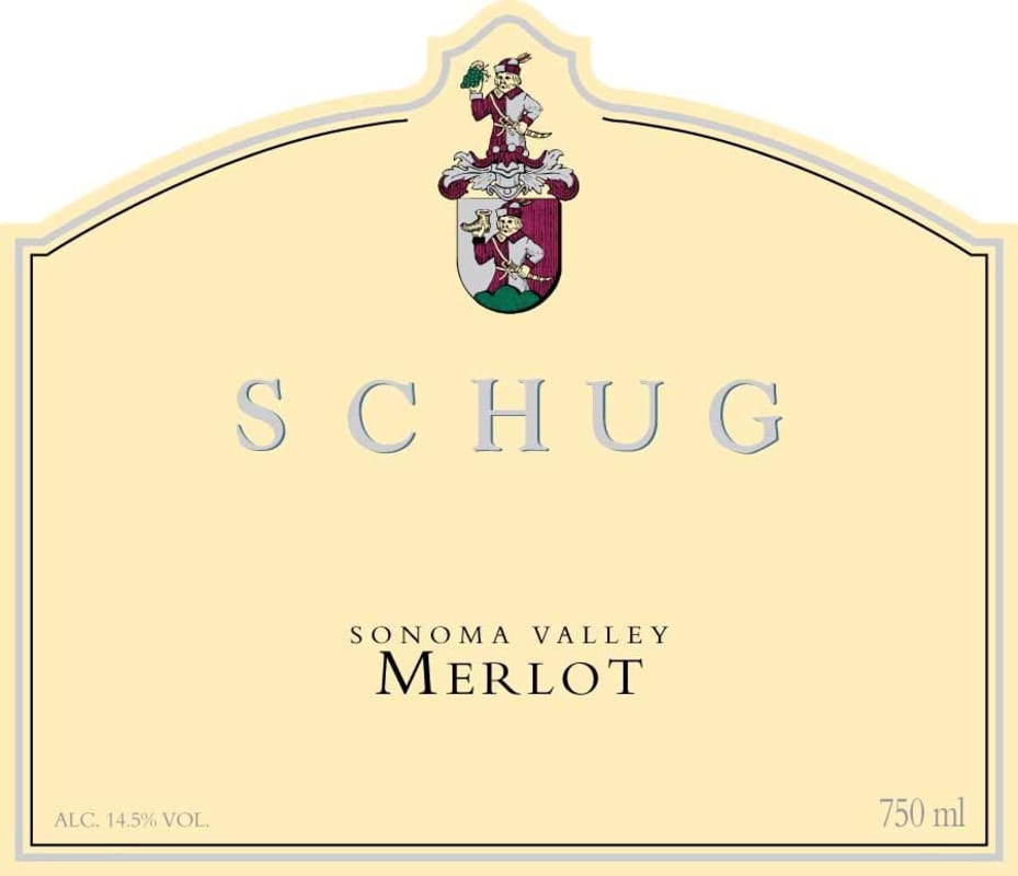 Schug Merlot 2011 Front Label