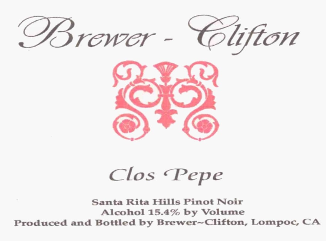 Brewer-Clifton Clos Pepe Pinot Noir 2004 Front Label