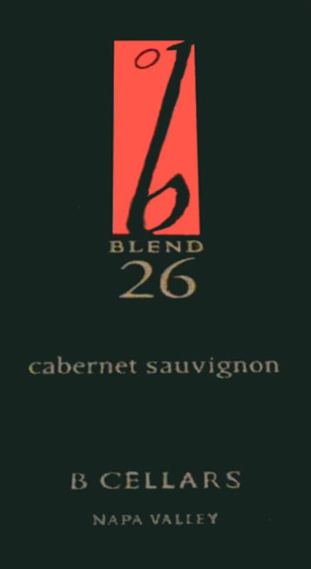 B Cellars Blend 26 Cabernet Sauvignon 2006 Front Label
