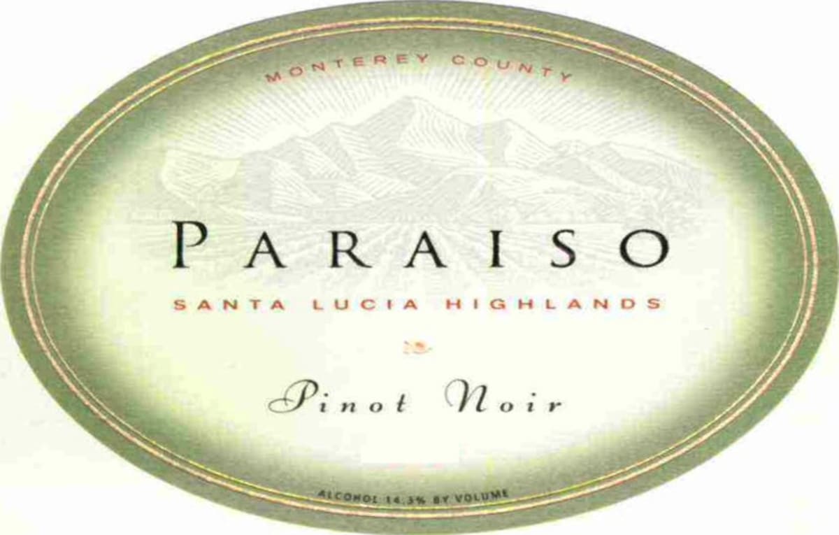 Paraiso Vineyards Pinot Noir 2008 Front Label